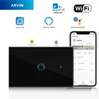 EWeLink 1 банды, совместим с Google Home, Alexa, СШАAus умный дом Wi-Fi пульт для Управление настенный светильник переключатель Панель настенный сенсорный светильник переключатель