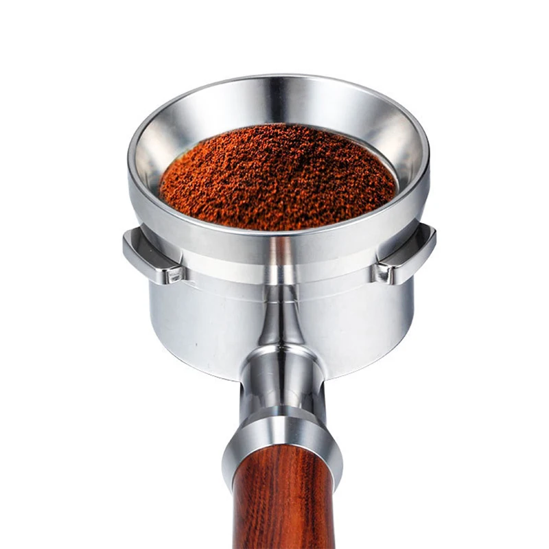 

54MM Espresso Dosing Funnel Magnetic Stainless Steel Coffee Dosing Ring Compatible with 54mm Portafilter for Bar Home INTE99