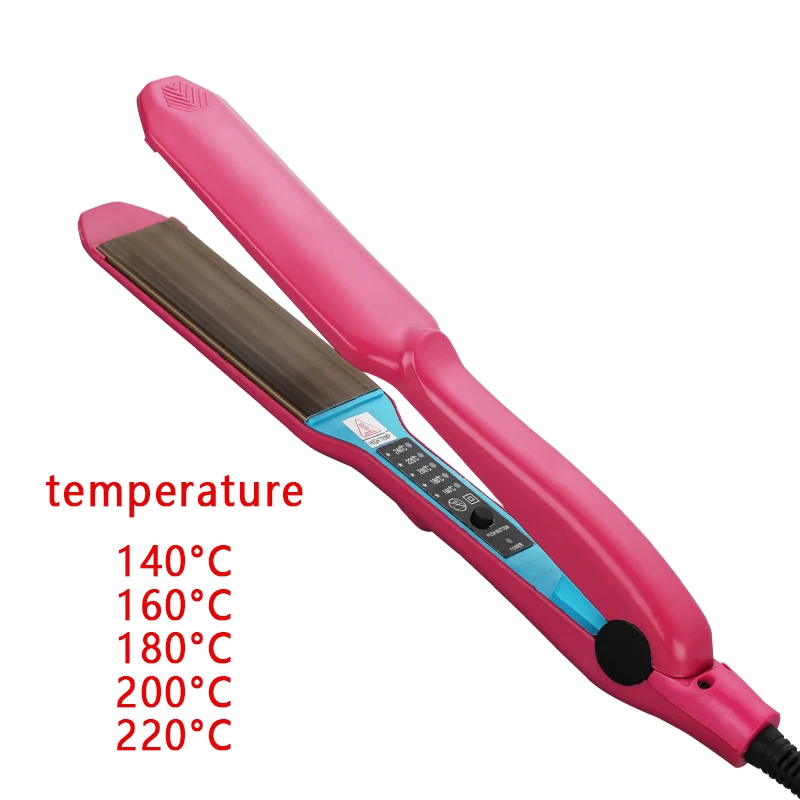 Розовый Выпрямитель для волос плоский утюжок с быстрым нагревом алюминиевые