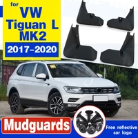 4 pcs car mudflaps for volkswagen vw tiguan 5n 2017 2018 2019 2020 mk2 fender mud guard flaps splash flap mudguards accessories