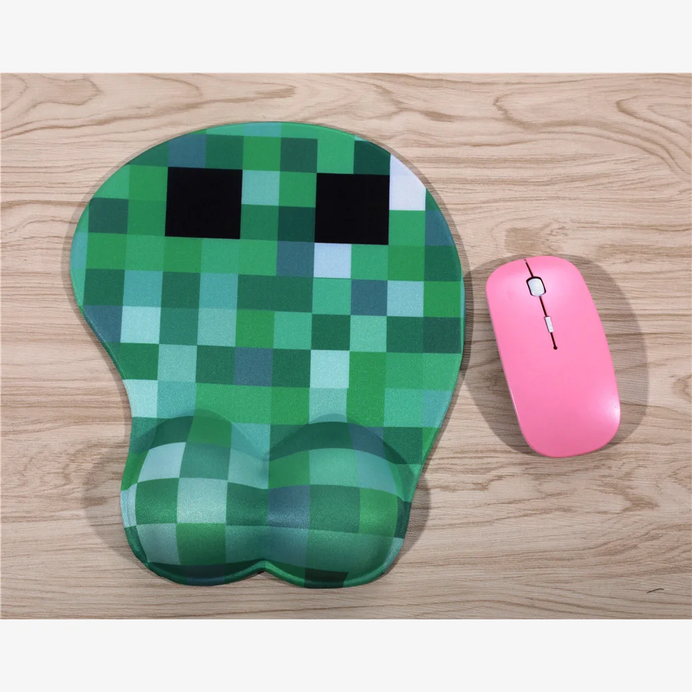 FFFAS 3D коврик для мыши зеленая сетка игровой запястья грудной Сексуальный