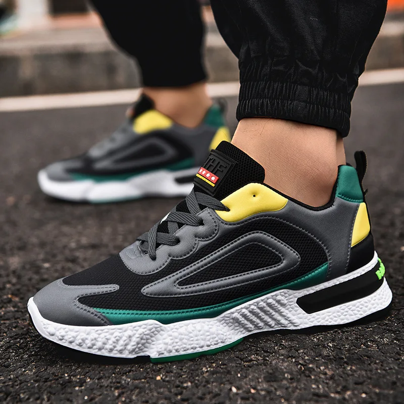 

Men's Shoes 2021 Spring New Student Flying Shoes Breathable Casual Running Shoes Lightweight Sports Men's Shoes