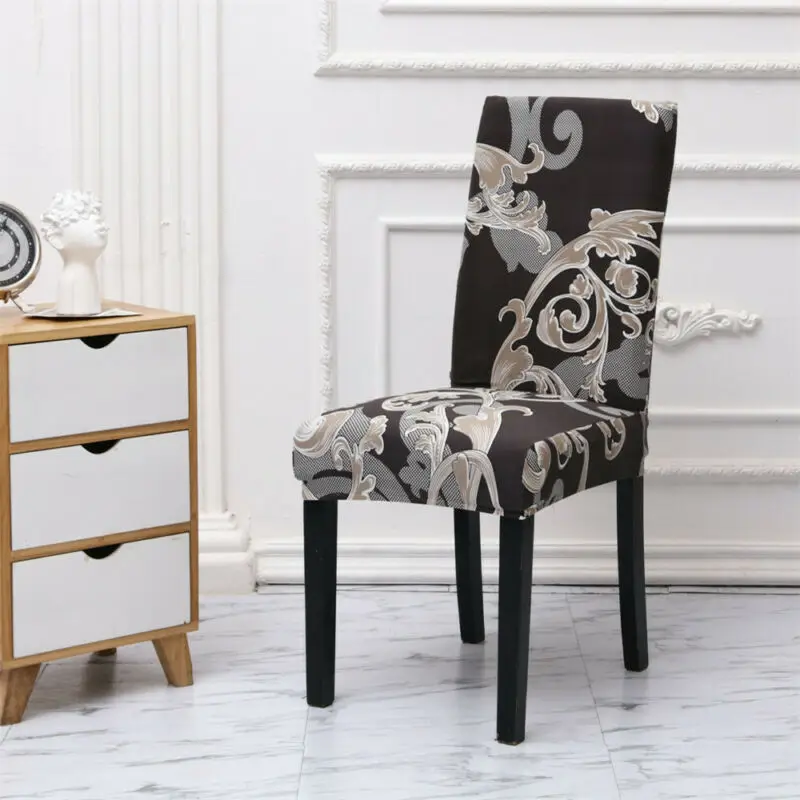 Чехлы на стулья в стиле ретро из эластичного спандекса Сменные чехлы чехол