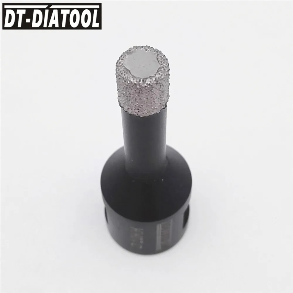 DT-DIATOOL вакуумной пайки алмазного сухого бурения коронки отверстие пилы M14 или 5/8-11 резьбовые сверла для керамической плитки фарфора