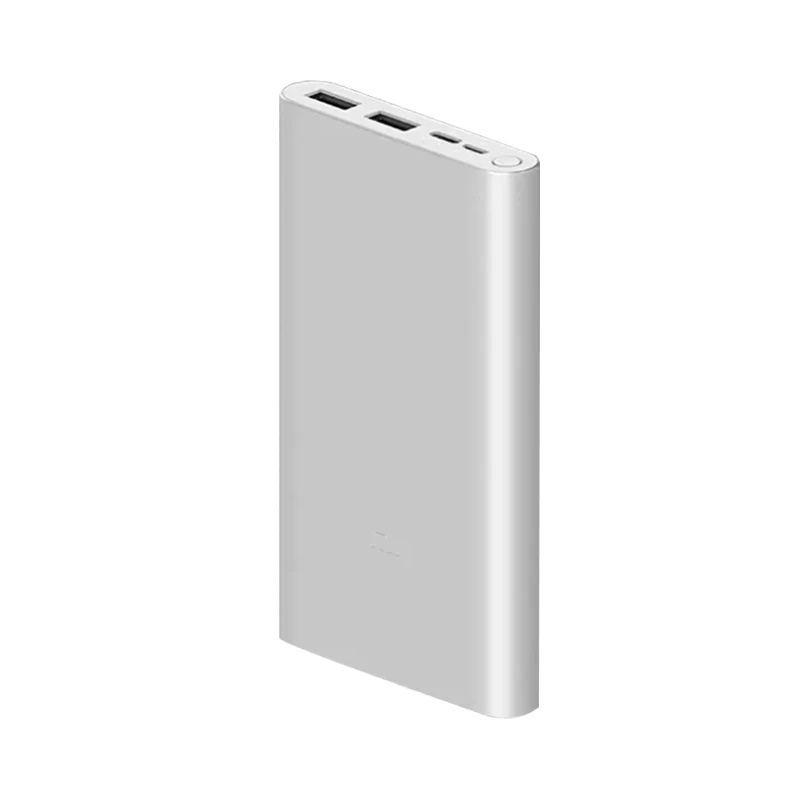 PB 3 Silver 10000 Новинка, Xiaomi Mi внешний аккумулятор 3, 10000 мА/ч, внешний аккумулятор, портативный аккумулятор, быстрая зарядка, 10000 мА/ч, внешний аккумулятор, поддерживает зарядку 18 Вт - Цвет: PB 3 Silver 10000