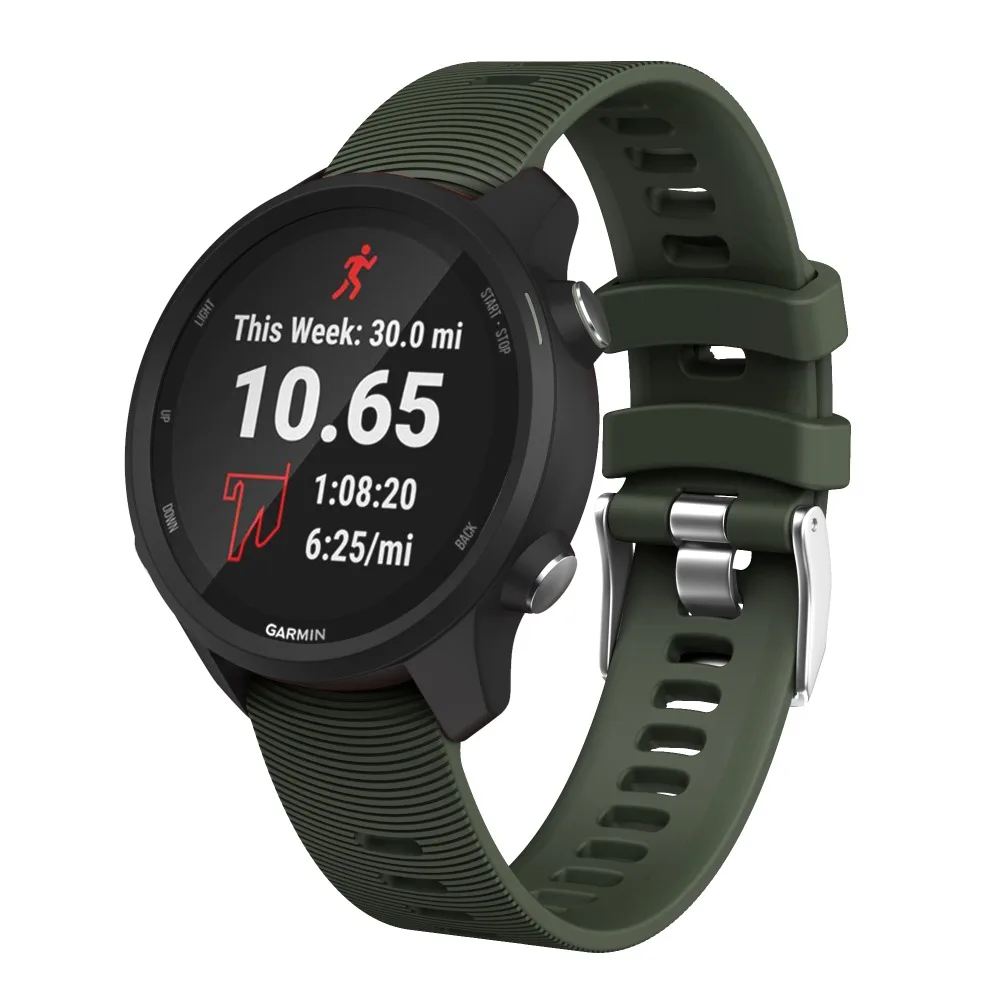 Ремешок для часов Garmin 245 ремешок 20 мм силиконовый спортивный Сменный ремень Forerunner