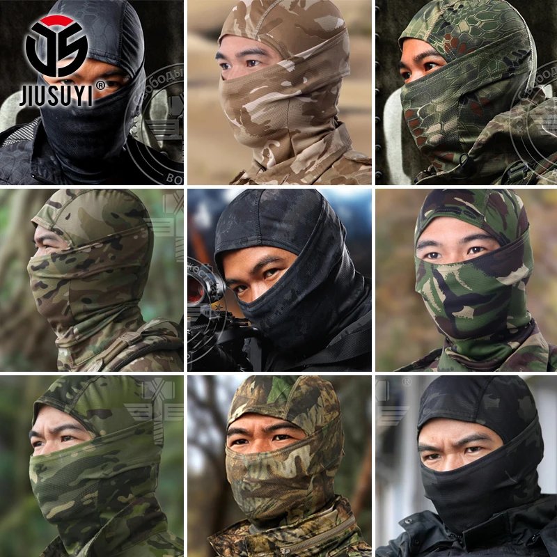 Балаклава кепка Мультикам CP 18 цветов камуфляжная тактическая маска для