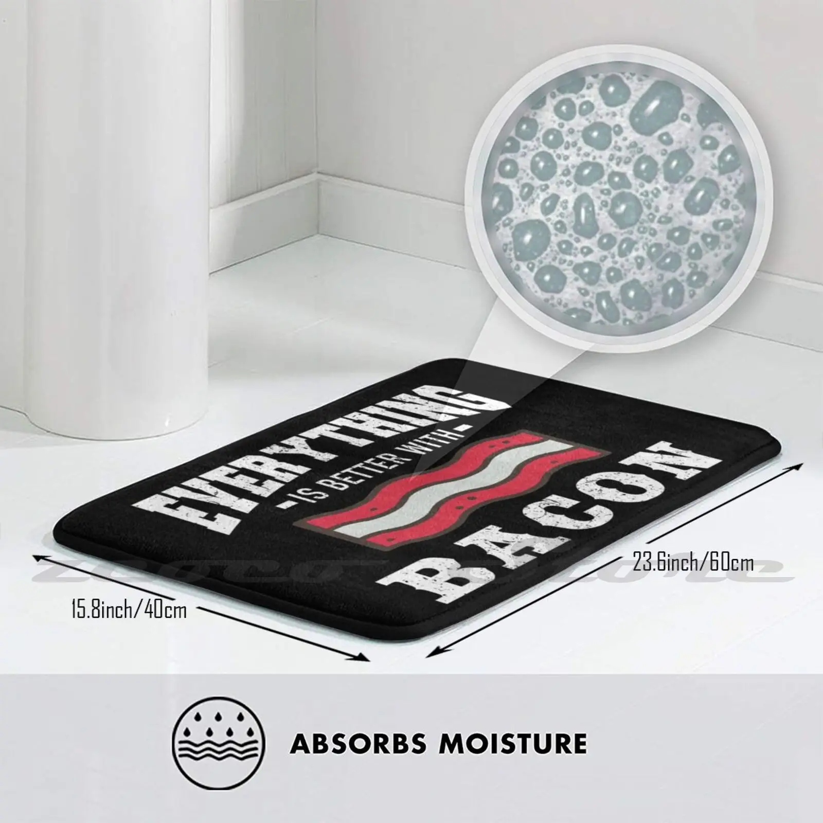Коврик для бекона с нескользящей водовпитывающей дверью коврик еды