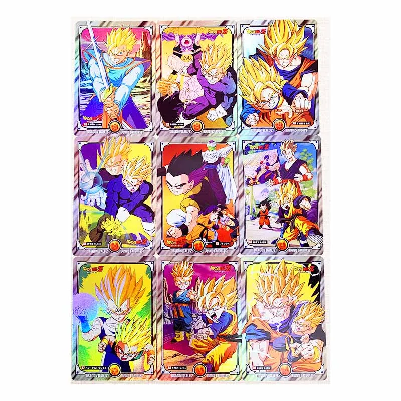9 шт./компл. Dragon Ball Z GT jumbo No.2 суперсайянские герои Боевая карточка ультра инстинкт
