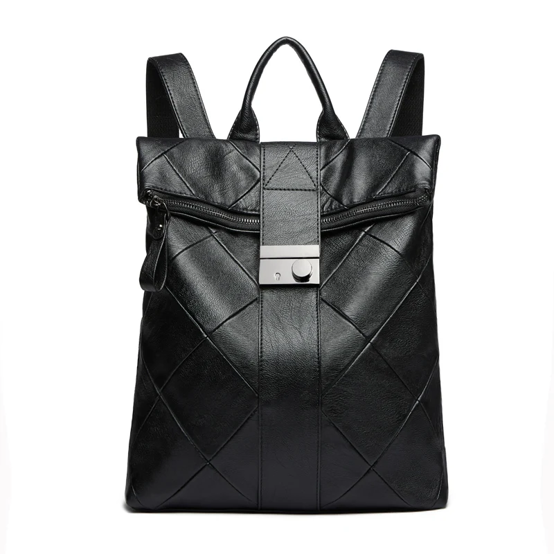 Женский рюкзак из натуральной кожи вместительный осенний 2019|Женские рюкзаки| |