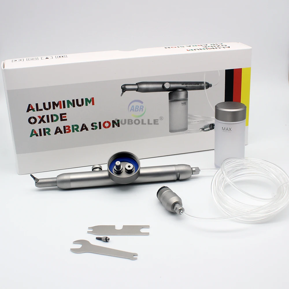 Dental Aluminum Oxide Air Abrasion Polisher Micro etcher Sandblaster Sandblasting Gun 4 Holes