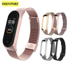 Ремешок mi Band 4 для Xiaomi mi band 3, браслет mi Band 4 3, металлический браслет из нержавеющей стали, сменный ремешок на запястье