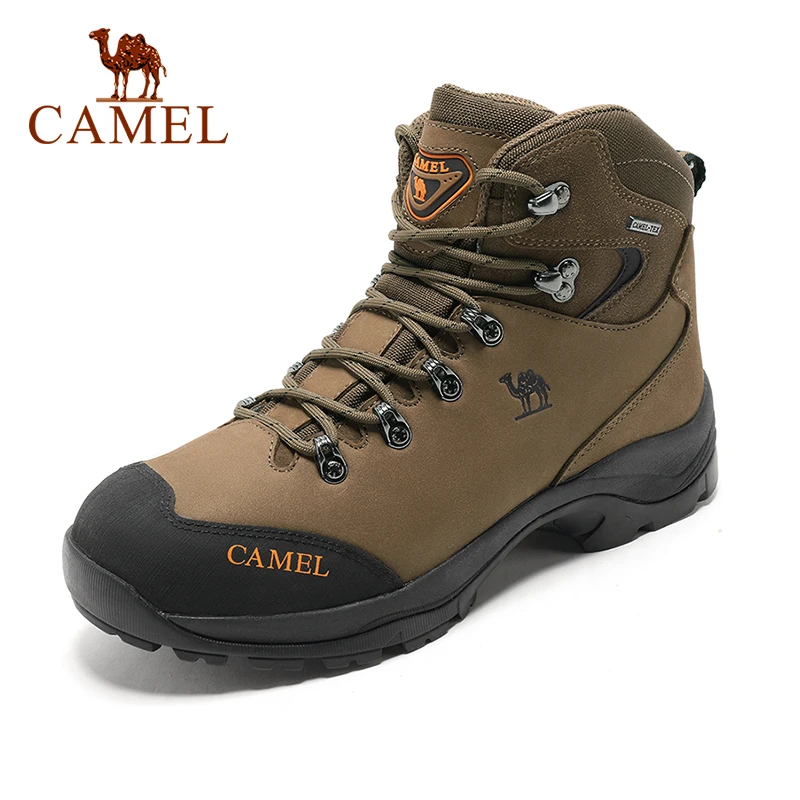 Goldencamel Autumn Winter Fashion Men Outdoor Hiking Shoes Men's Non-slip Wear-resisting High-tops Shoes Mountain Climbing Boot