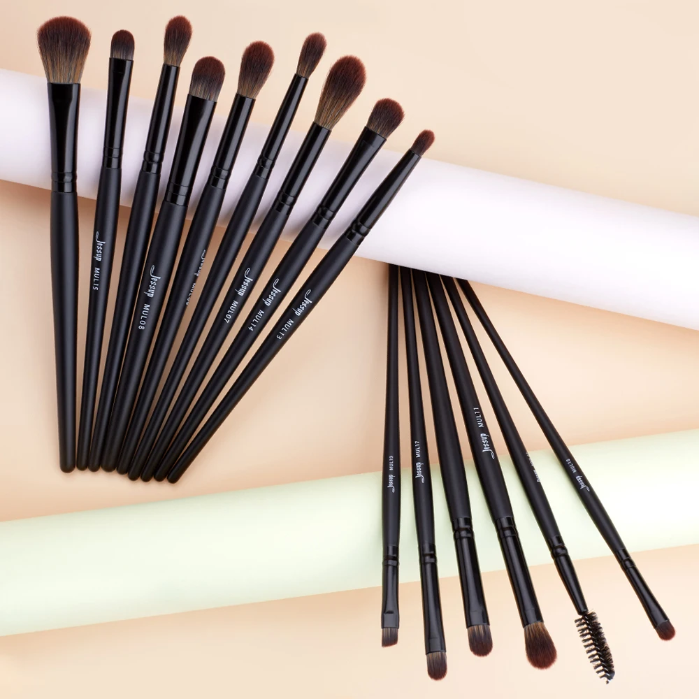 Jessup pinceaux maquillage Лицо Глаза набор кисточек для макияжа черная пудра консилер Crease Shader Liner 3-21 шт. кисти для макияжа T271