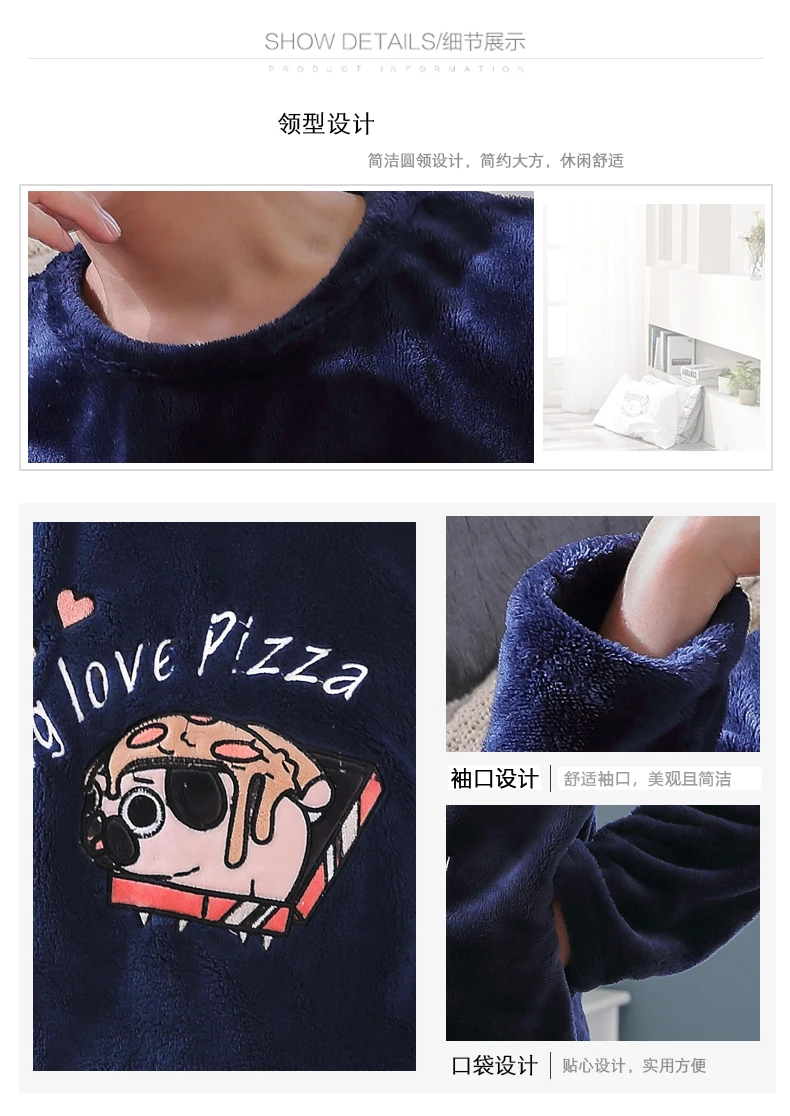 Зимняя теплая Фланелевая пижама, Женский пижамный комплект с мультяшным принтом, плотная пижама с длинным рукавом, пижама размера плюс, 3XL, 4XL, 5XL, одежда для сна