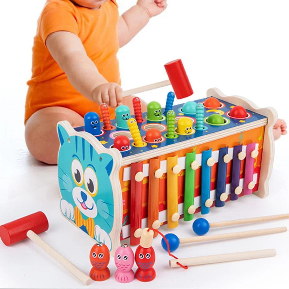 

1 Set Multifunctional Kids Hammering Early Educational Plaything (Colorful)