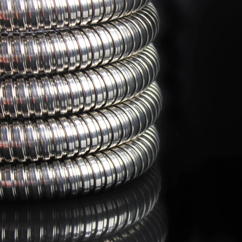 Гибкий Душевой шланг 2 м трубка из нержавеющей стали Тяговая пружинная для ванны