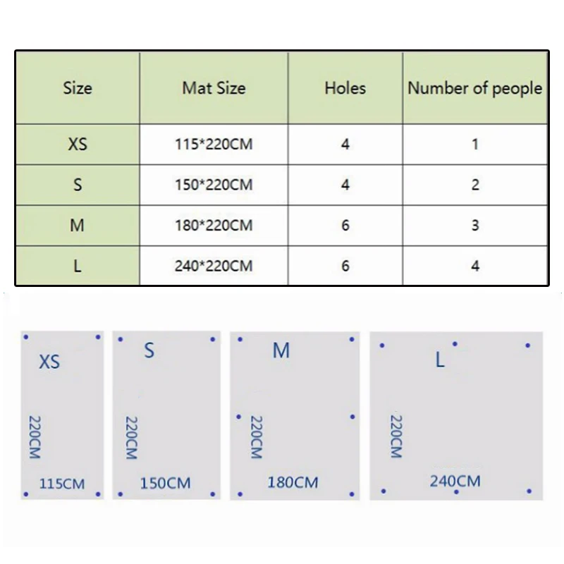 Пляжный коврик многофункциональное одеяло для пикника и пляжа
