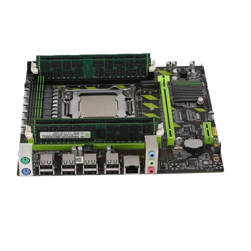 X79G LGA2011 практичная материнская плата для настольного компьютера с E5 2689 CPU 4x4G ECC