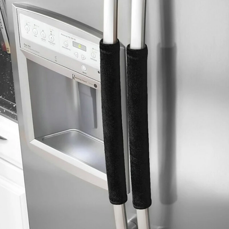 Новые 2 шт. декоративные ручки для кухонной техники с защитными чехлами от отпечатков и скольжения холодильника двери | Door Knob Covers -4000113739145