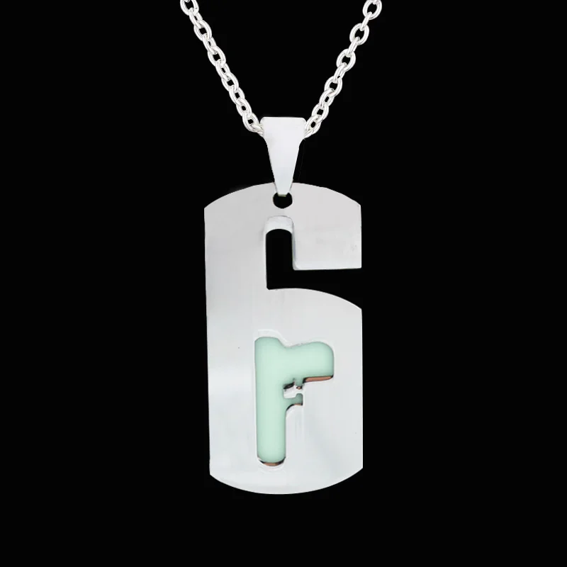 Black Rainbow Six Siege FPS Enamel Pins Gothic Punk Brooches Pin Fashion Cosplay Badges Jewelry Lapel Pins for Women Men - Окраска металла: Luminous