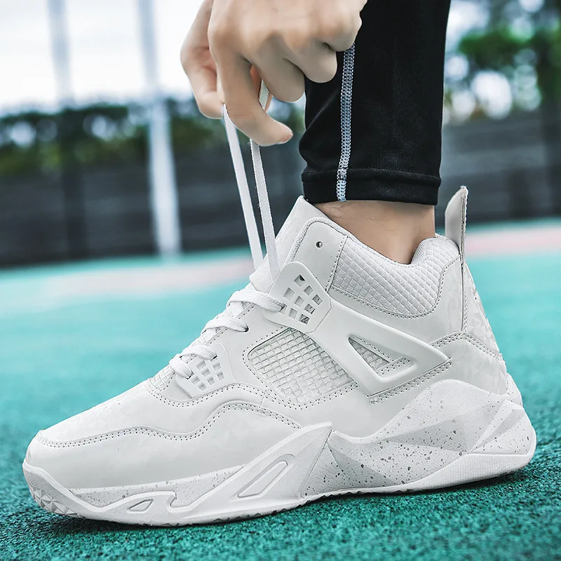 

Mandarin duck basketball shoes, large size men's sports shoes, concrete floor combat boots, MD sole sneakers