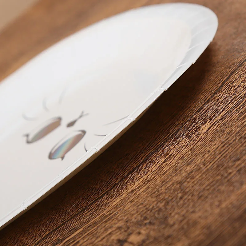 6 шт мультяшная одноразовая посуда с милым котом бумажная тарелка товары для дня