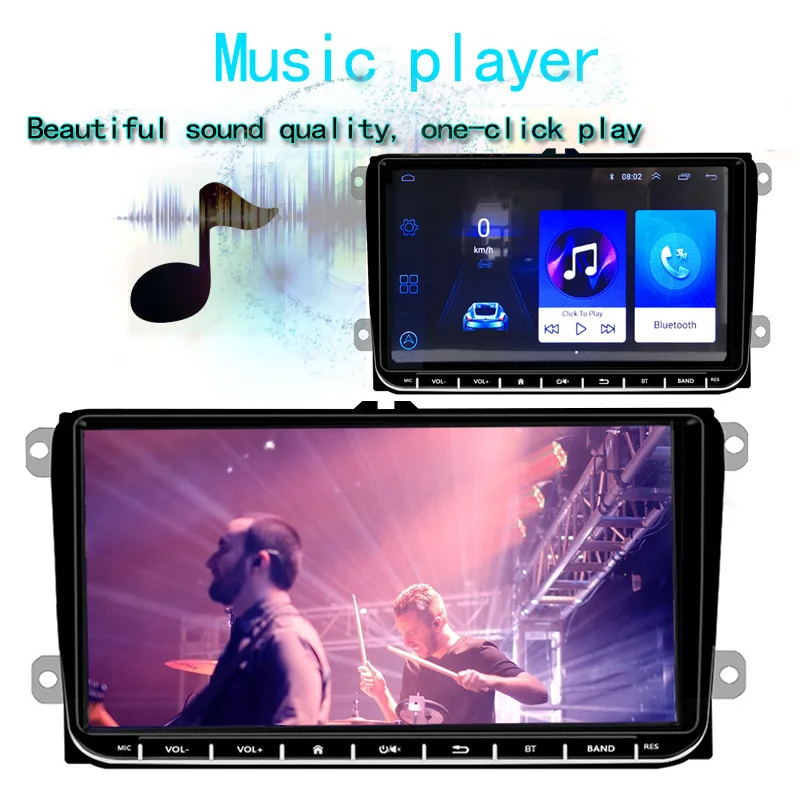 9'ɲ Din GPS Android Car Radio for VW/Seat Touch 1024x600 Pixels Airplay BT FM Bluetooth Wifi Mirror Link USB AM Hot Selling |
