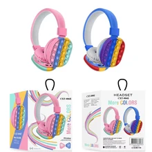 New Decompression 5.0 Goston Stereo Headset Creative Silicone Pop su Bubble Fidget Toys Luminou Large Simpl Fidget Toy for Kid