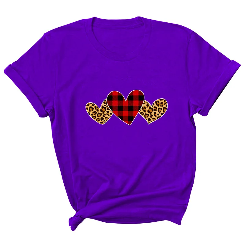 

Leopard Love Letter Print Women T Shirt Short Sleeve ONeck Loose Women Tshirt Ladies Tee Shirt Tops Clothes Camisetas Mujer