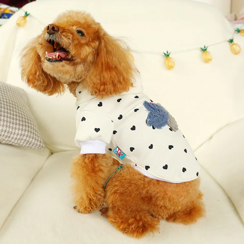 Одежда для домашних животных PETCIRCLE одежда собак Тедди Бишон с вышивкой