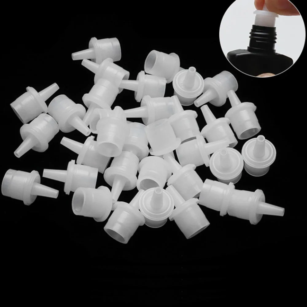 

20pcs Bottle Neck Eyelash Extensions Glue Bottle Stopper Eyelash Growth Liquid Container Sealing Replacement Head Special Plug
