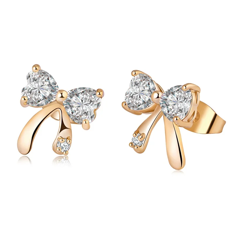 style 4 Новые милые серьги с подвеской в виде совы, разноцветные прозрачные серьги-гвоздики с кристаллами, ювелирные изделия, простые серьги-Вишенки для женщин - Окраска металла: style 4
