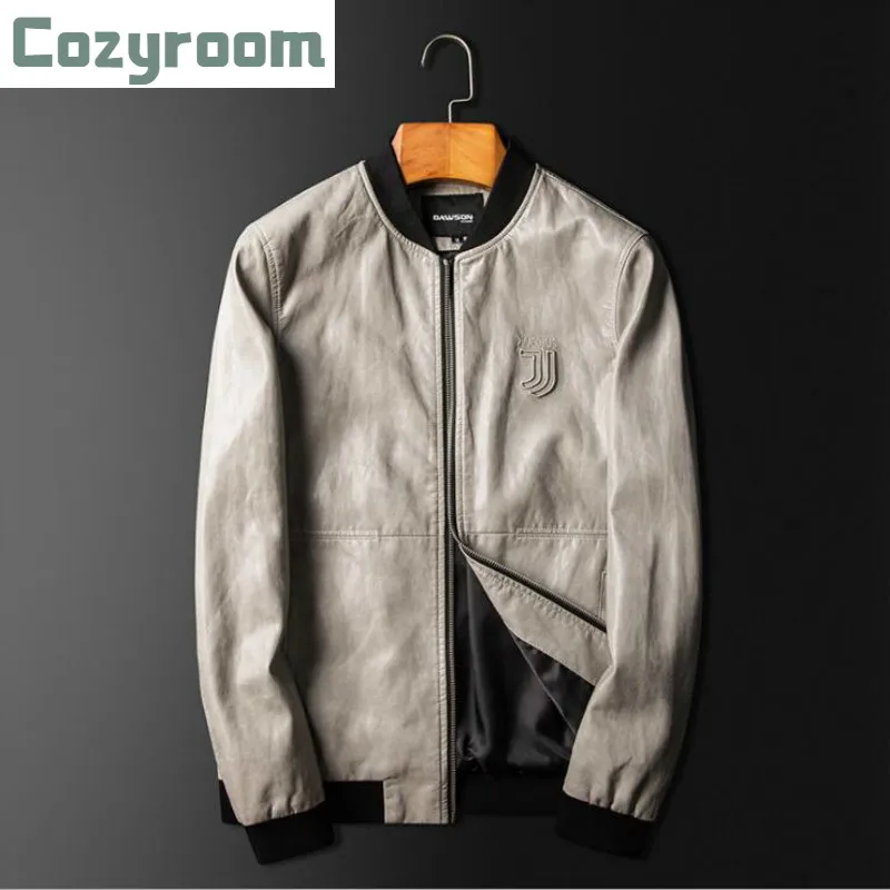 

Новая Осенняя мужская мода Chaquetas En Cuero Casaco мужская куртка из искусственной кожи мужская одежда с Бейсбольным воротником мужское повседневно...