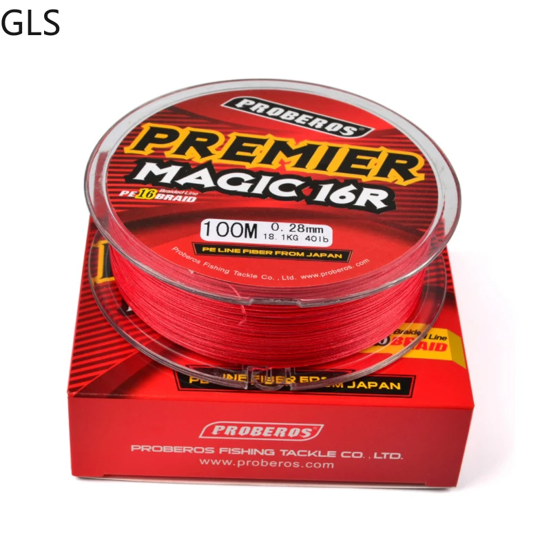 100m New 16-strand Braided Fishing Line PE Material 20-120LB Smooth Salt Water/Freshwater Multifilament Fishing Line