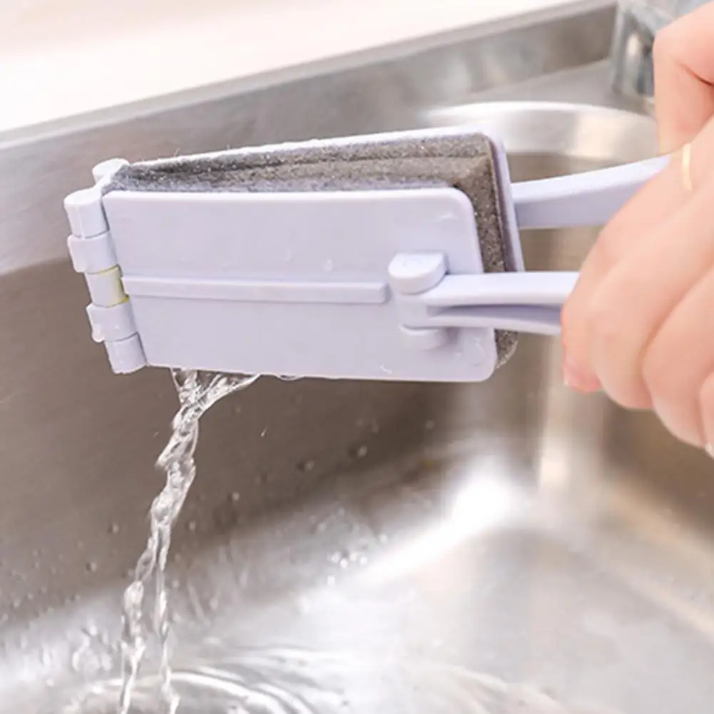 

60% Hot Sale Foldable Sponge Cleaning Brush with Handle Sponge Wiper for Kitchen Floor Glass Window Bathtub Cleaning