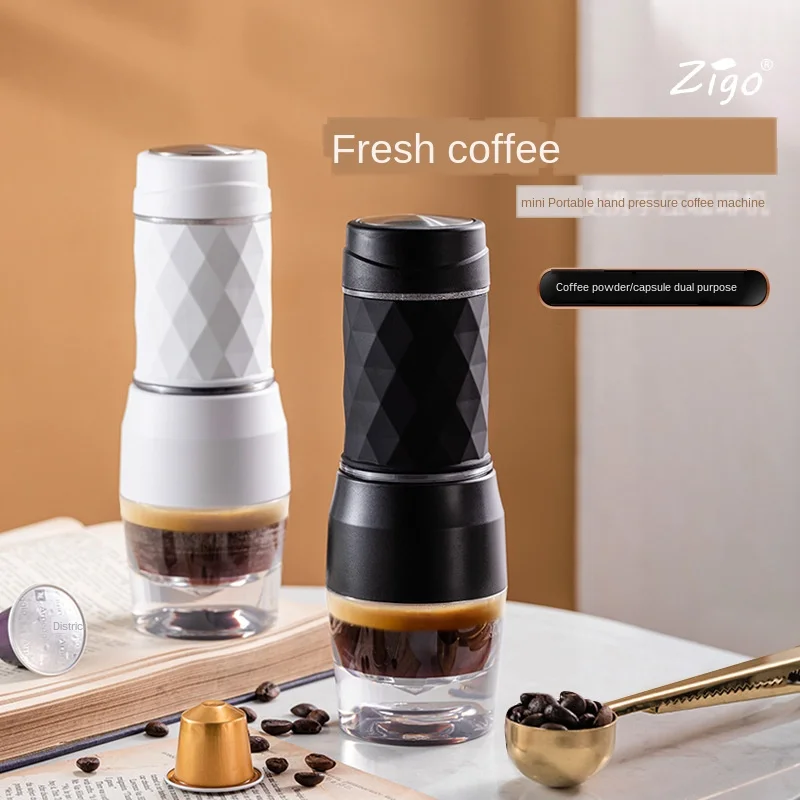 

Manual Portable Hand Pressing Type Italian Espresso Machine Outdoor Portable Mini Coffee Cup Pot Portable Coffee Maker