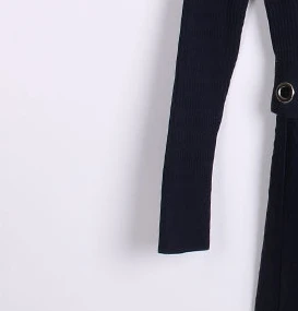 

Early Spring 2021 New Round Neck Solid Color Knitted Women Mini Dress
