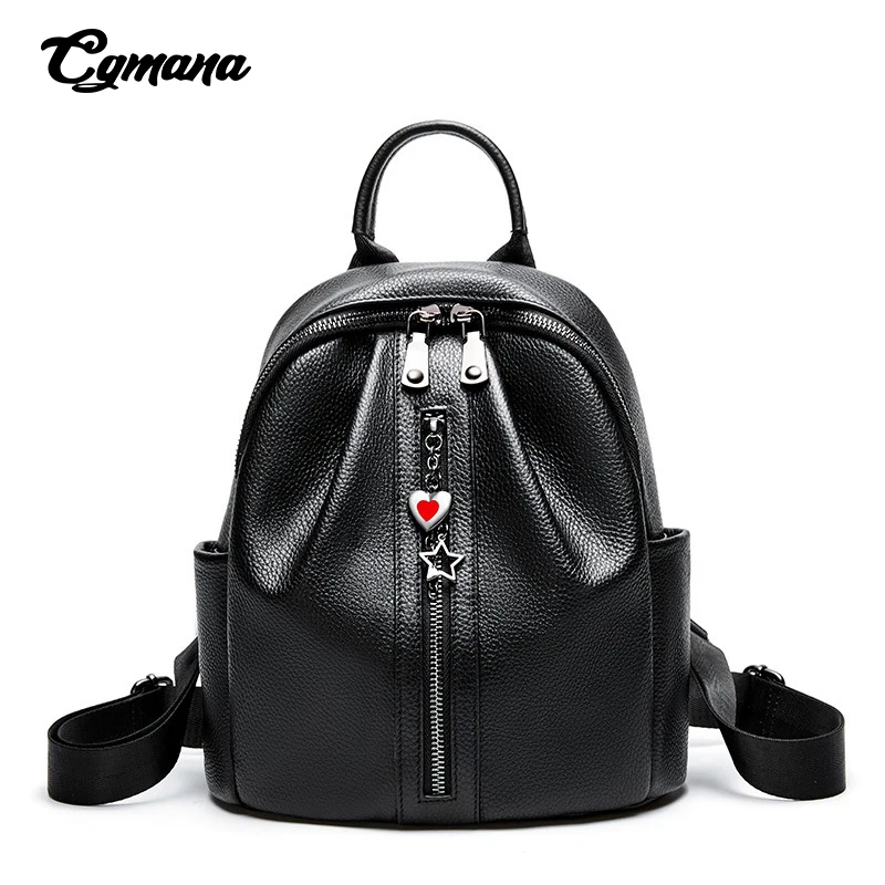 Рюкзак из натуральной воловьей кожи для женщин Классический Повседневный