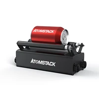 atomstack r3 24w automatic rotary roller for laser engraving machine engraver cnc router wood cutting design desktop diy kit