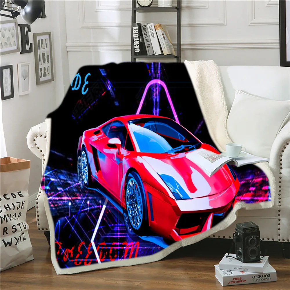 

Новый гоночный мотоцикл мягкий теплый фланелевый самолет Путешествия Портативный зимний плед на диван кровать спальня домашний текстиль