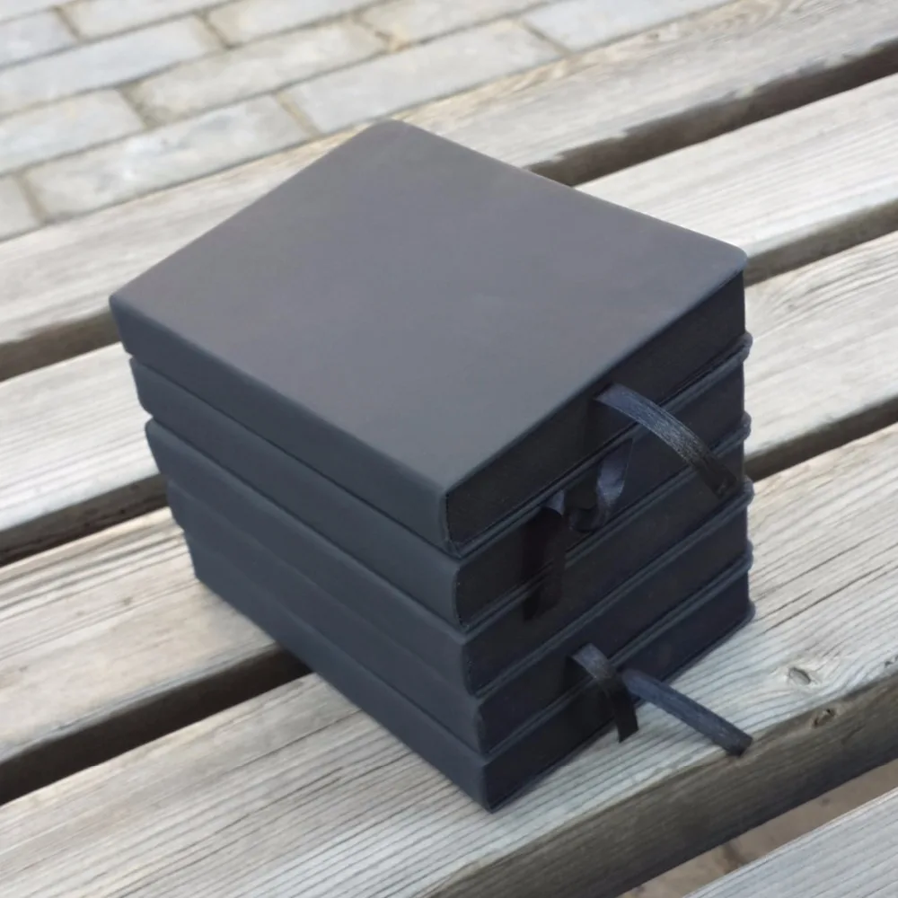 Корейский канцелярский блокнот пустая черная карточная бумага внутри страницы