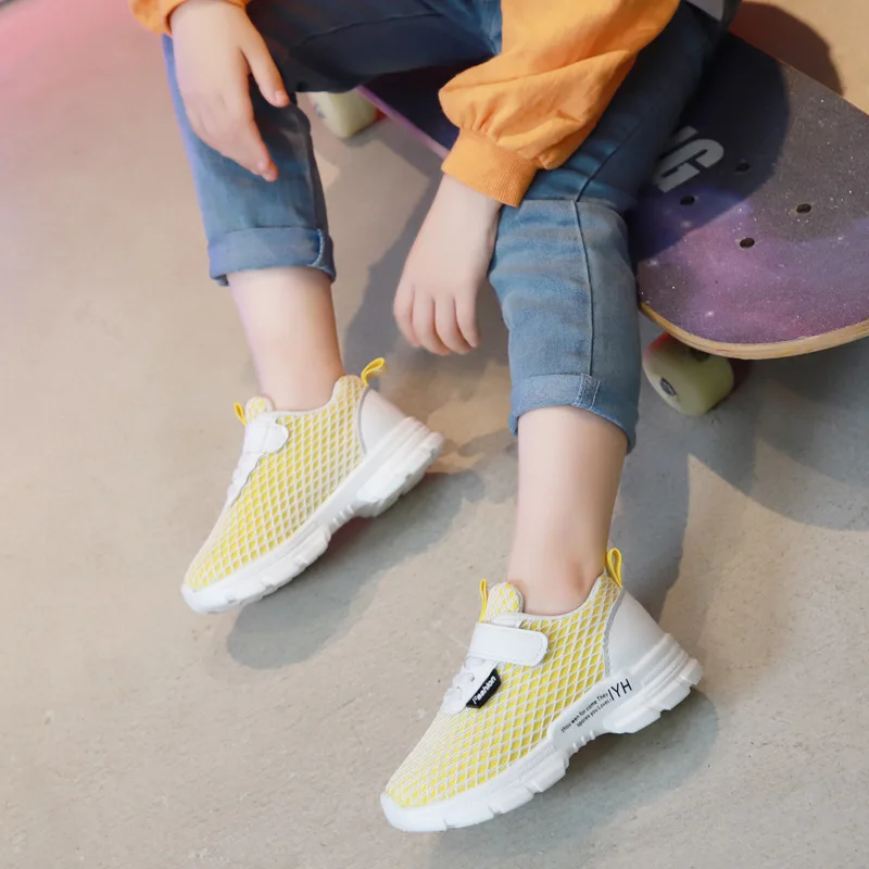 

Children's mesh sports shoes 2019 autumn new boys breathable casual shoes Korean girls non-slip running shoes