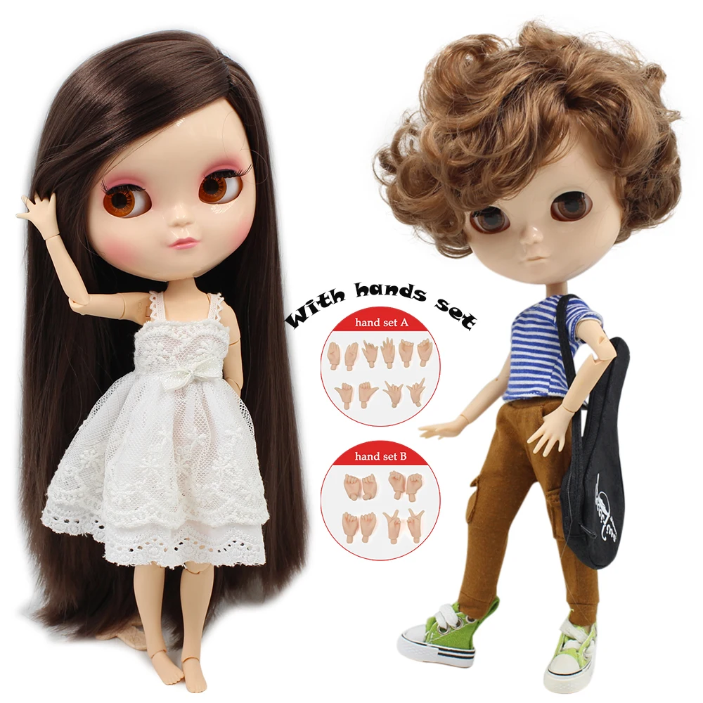 

ICY NUDE doll Azone Joint body SMALL CHEST Include hand set A&B like blyth BJD 11.5 inch 30cm dolls for girls free shipping