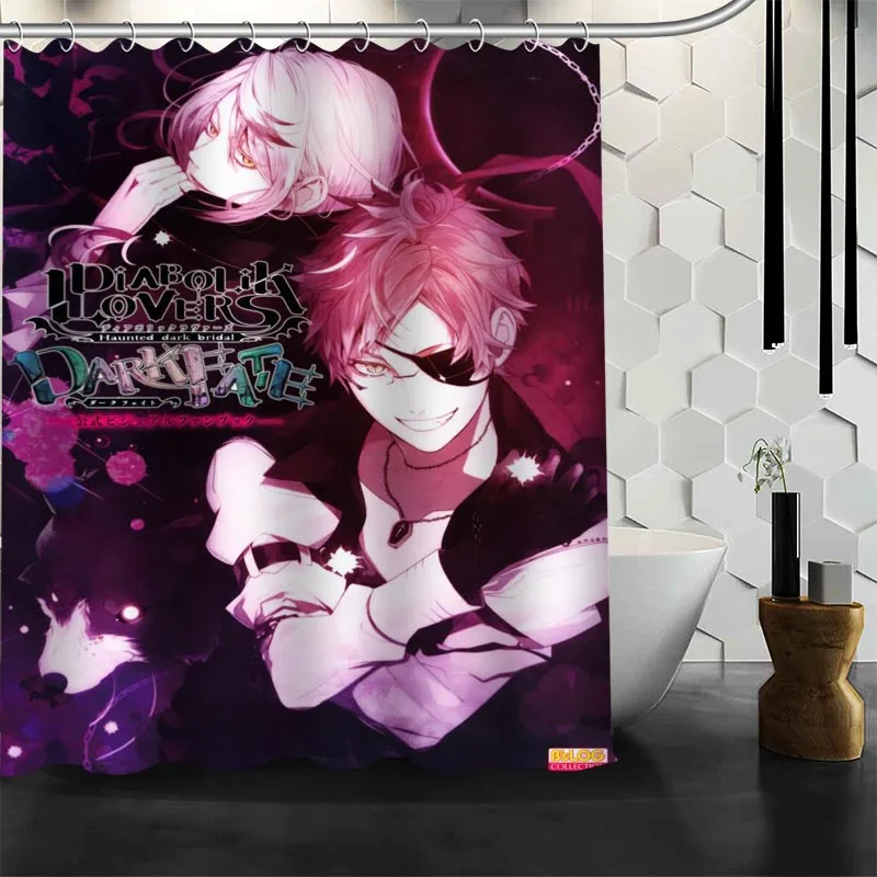 100% полиэстер ткань изготовление размеров под заказ DIABOLIK LOVERS аниме душ Шторы