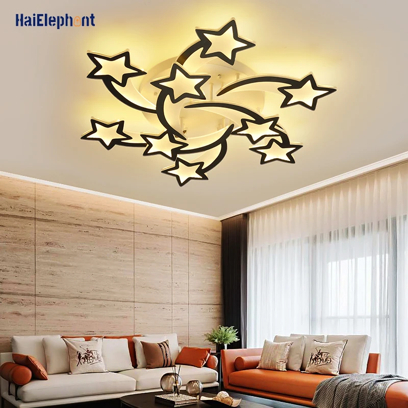 Современные Люстры с подсветкой для гостиной кабинет Обеденная Спальня дома