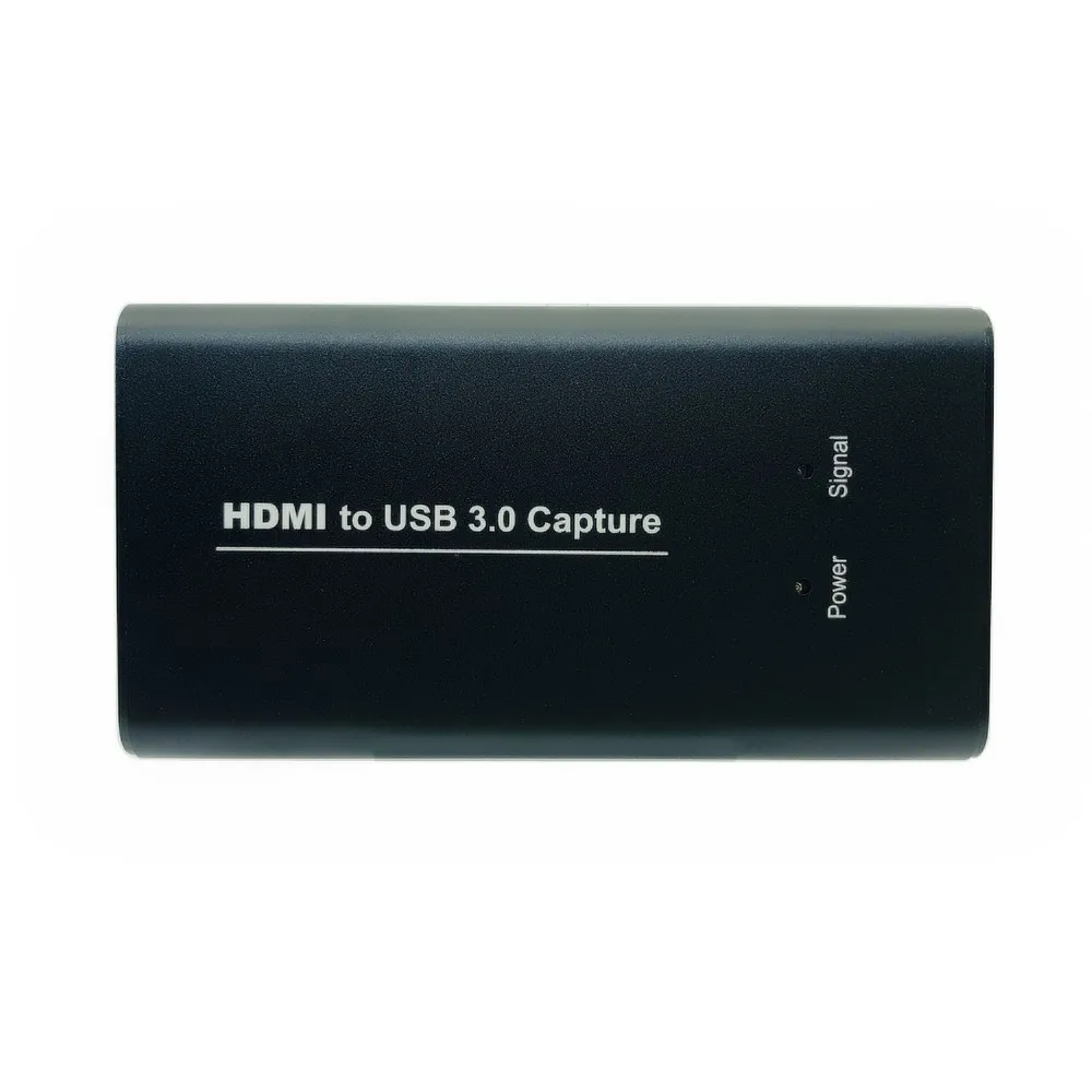 

HDMI Capture Card Video Capture Device USB3.0 HDMI 4K 60Hz HDMI to USB Video HD Capturing Game Live Streaming Broadcast with MIC