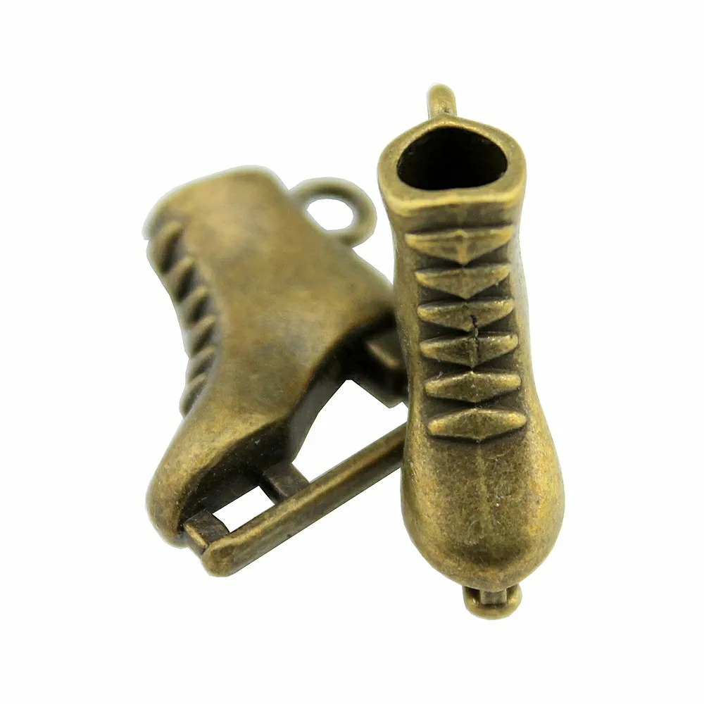 6 шт. 3 вида цветов античная бронза античное серебро золото 3D Подвески для обуви