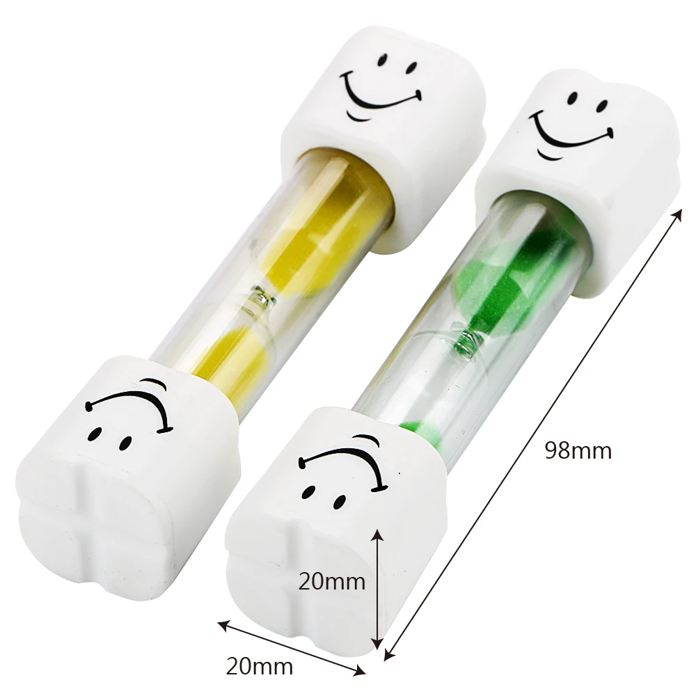 

3 Minutes Clocks Hourglasses Home DecorToothbrush Timer For Brushing Kids Teeth Smiley Sand Timer