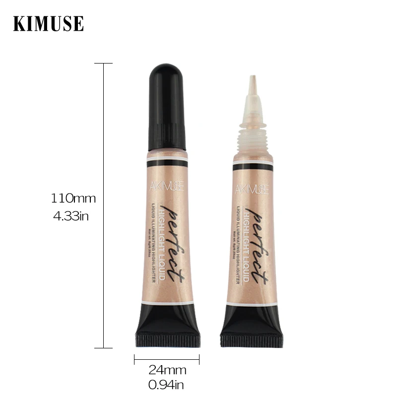 KIMUSE осветлитель для макияжа Жидкий Хайлайтер лица Контур Осветляющий консилер
